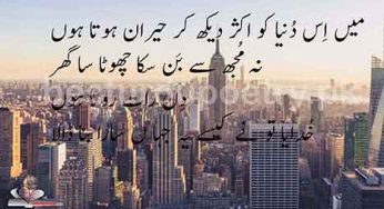 main Iss duniya ko aksar dekh kar heran