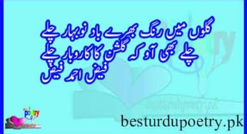 gulon mein rang bhare lyrics urdu poetry