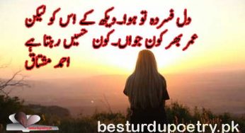 dil fasurda tu huwa – dekh kay us ko lekin