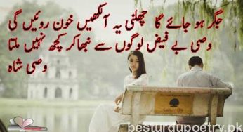jigar ho jaye ga chalni ye aankhain khon roain gi
