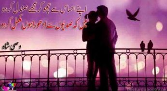 apnay ehsas say chhu kar mujhy sandal kar do