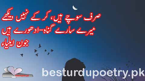 sirf sochay haan kar kay nahi dekhy - besturdupoetry.pk