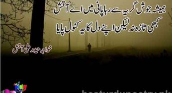 hamesha josh e girya say raha