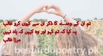 tum un kay wady ka zikar un say kiyun