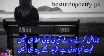 naraz poetry in urdu 20 sher