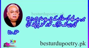 meray lehjay ki safaki kay charchay aam hain itnay