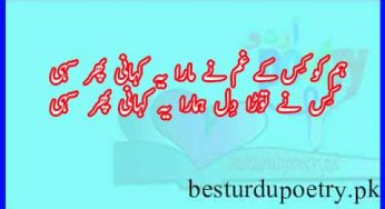 hum ko kis k gham ne mara lyrics