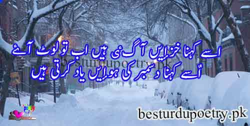 usay kehna khazain aa gai hain ab tu laut aaye