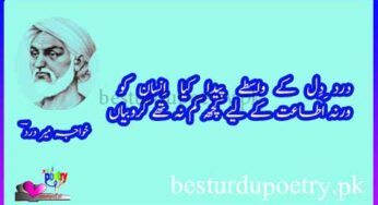 khwaja mir dard poetry in urdu famous 10 sher