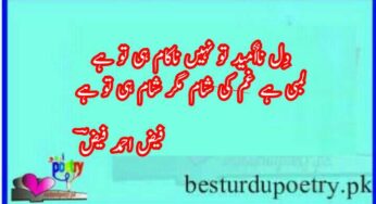 dil na umeed to nahi full ghazal in urdu