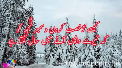 کیسے رٌخصت کروں دسمبر تٌجھ کو