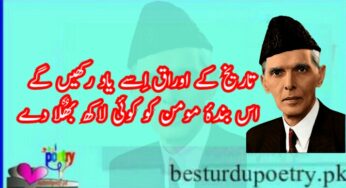 quaid e azam day poetry in urdu 10 sher