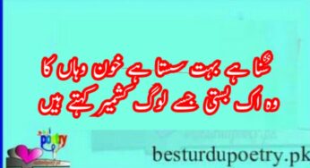 kashmir day poetry in urdu 10 sher