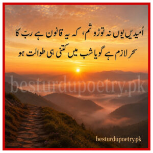 success poetry Urdu