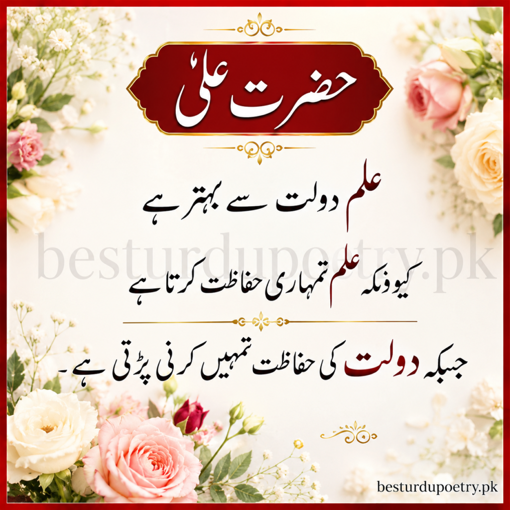 beautiful quotes of hazrat ali in urdu